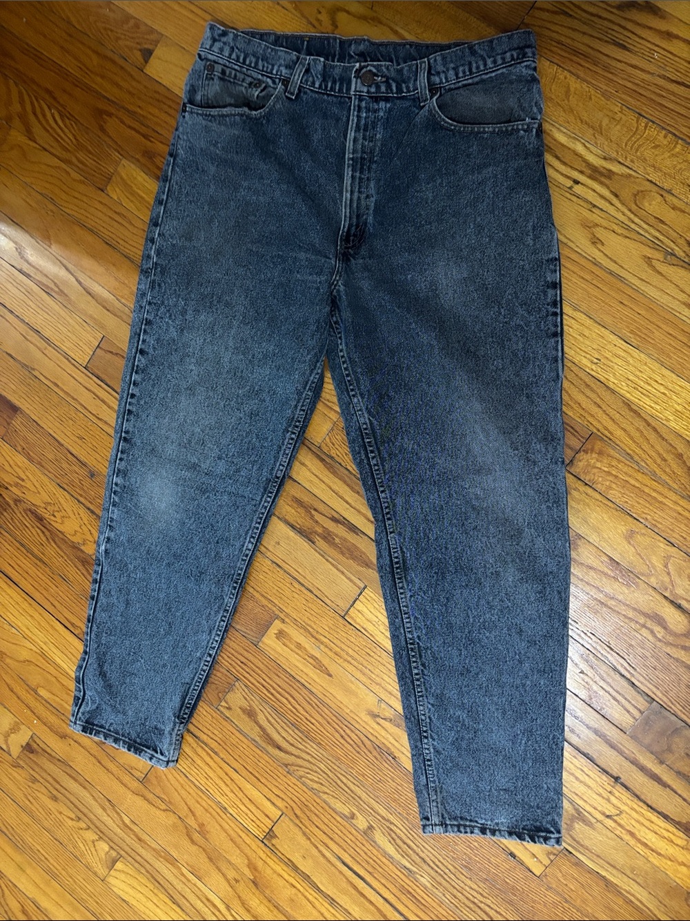 Levi’s Men's Vintage Black Stonewash Jeans - Classic Relaxed Fit